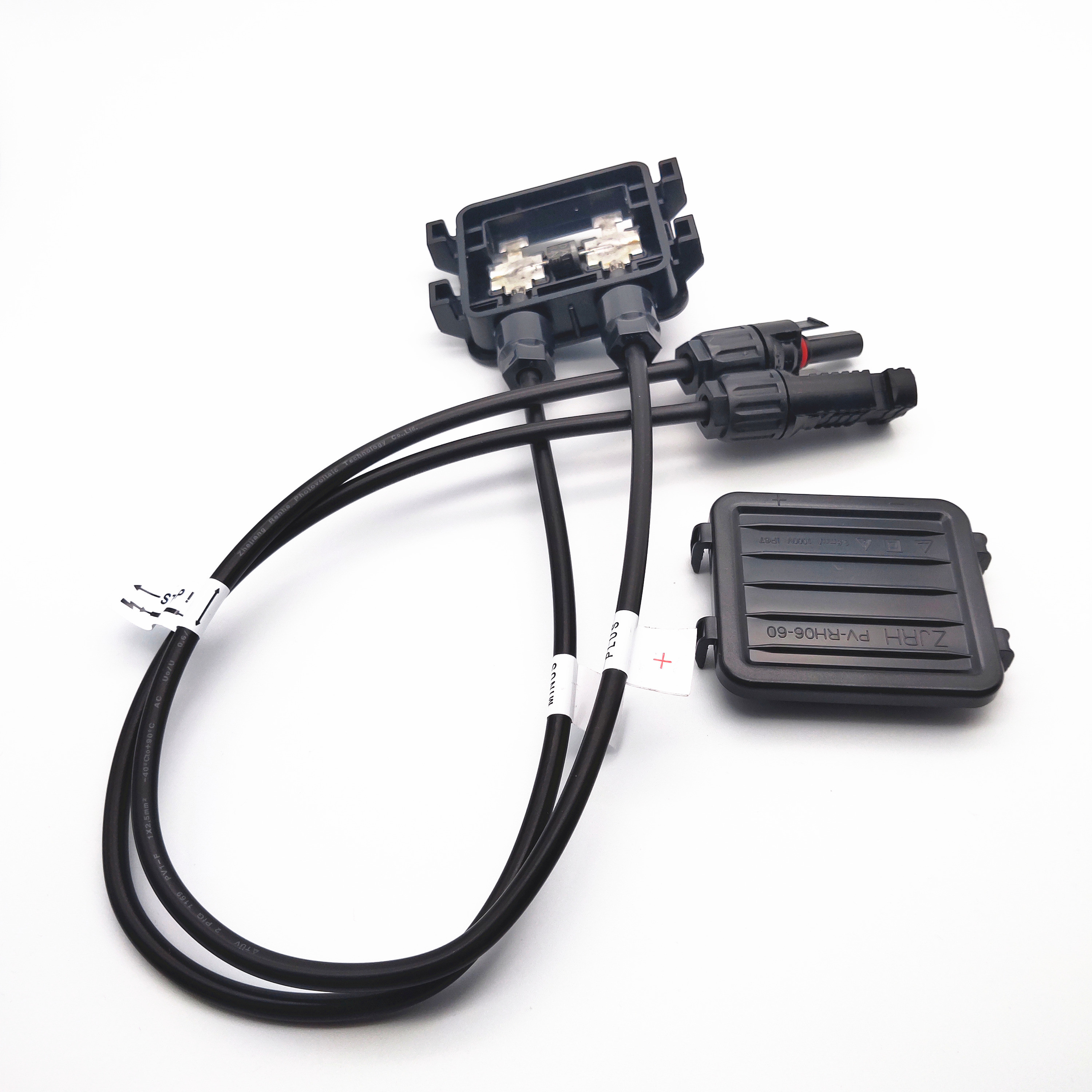 1000V DC Solar PV Module Junction Box IP67 UL944-V0 Flame Class