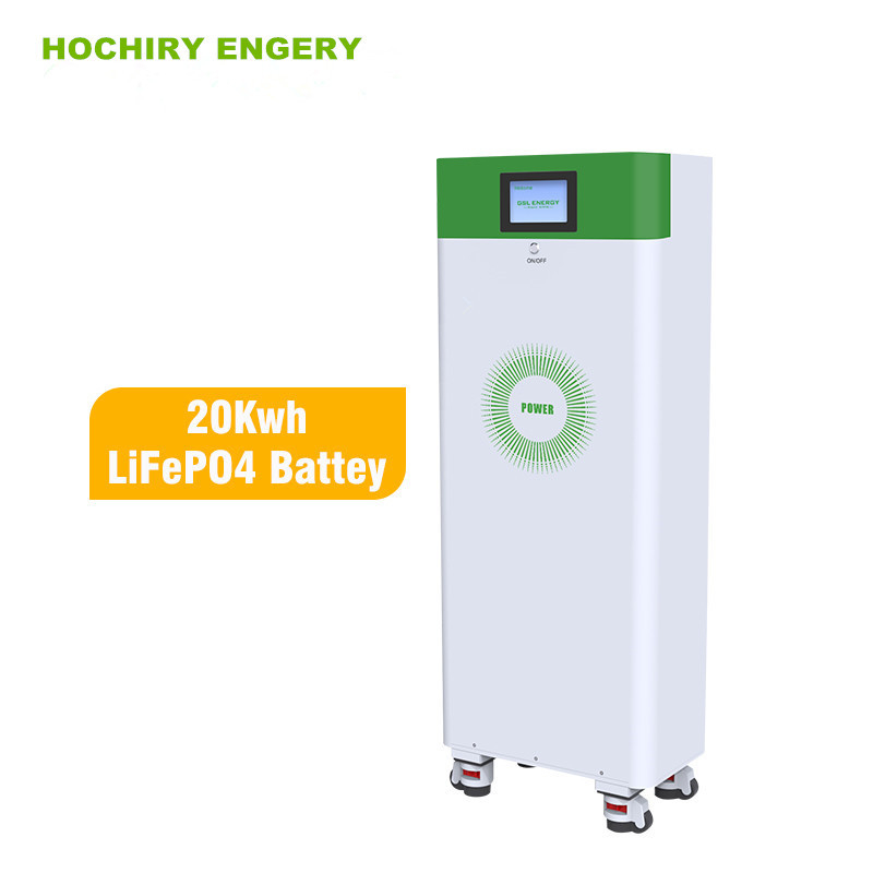 Off Grid Home Solar System Lithium Battery Cabinet 6500 Cycle Life 48V 400Ah 20Kwh