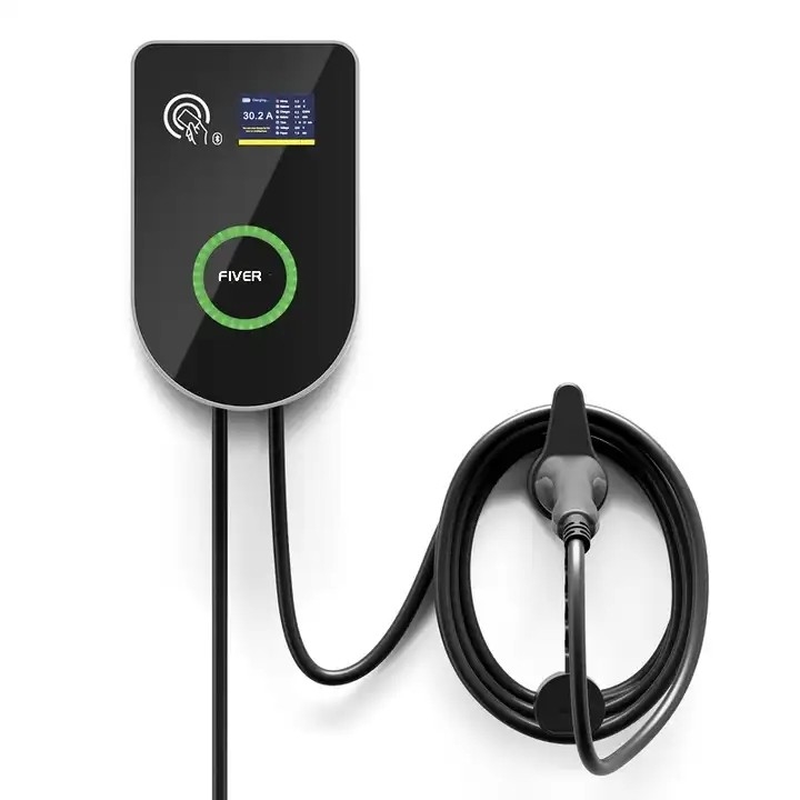 32A EV Charging Station OCPP 1.6 Smart Wallbox 22KW With Wifi 4G Communication