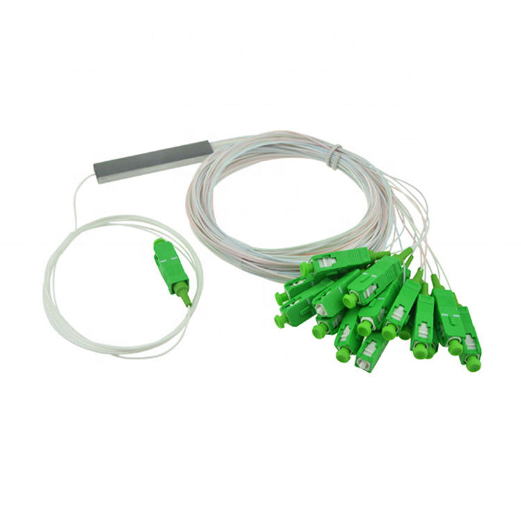 PSM 1X16 Fiber Optic PLC Splitter 0.9mm Optical Steel Tube Mini Type