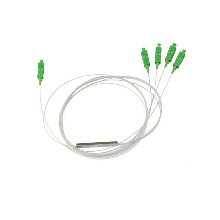 G.657A GPON EPON FTTH PLC Splitter / 900um Steel Tube PLC Fiber Optic Splitter