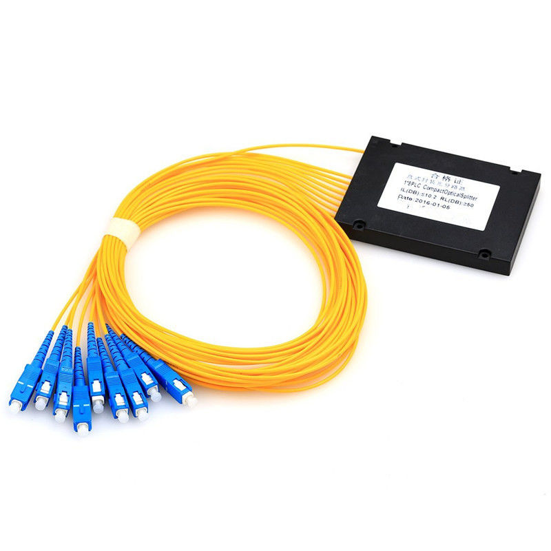 FTTB FTTH SC/UPC Optical Fiber PLC Splitter 1x8 ABS Box Type