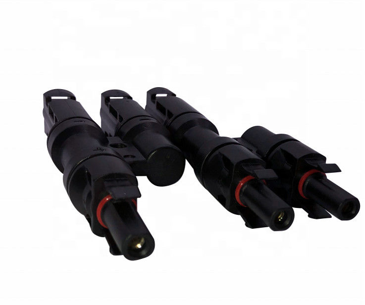 T Type 2 To 1 Solar PV Connector 1000V / 1500V IP68 For Solar Power System