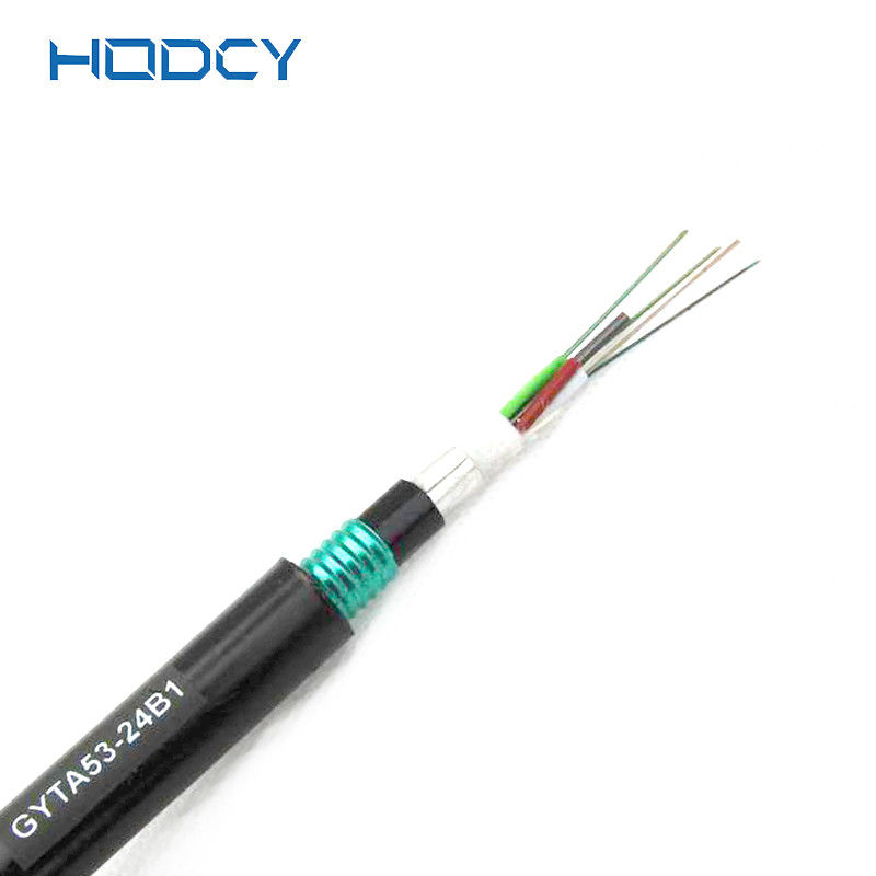 250μm GYTA53 G652D Single Mode Armored Fiber Optic Cable 2-288cores