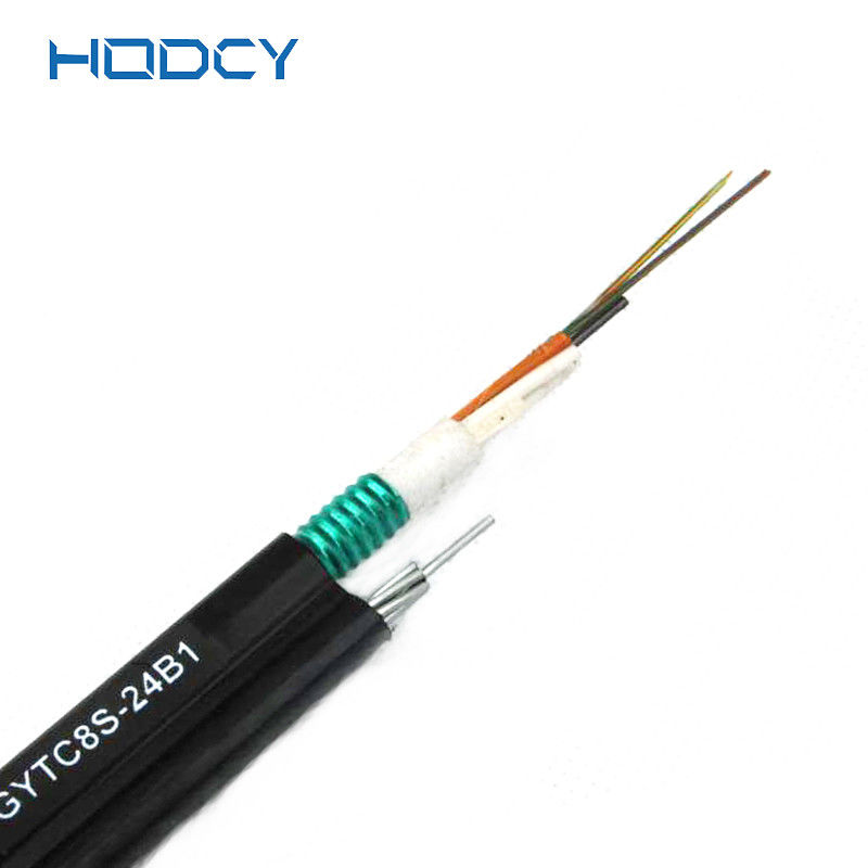 Figure 8 Outdoor Fiber Optic Cable Self Supporting 12 Core Armored Aerial GYTC8A