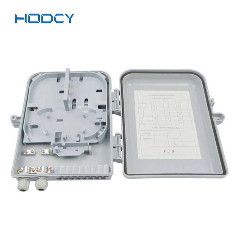 1*16 Fiber Network Distribution Box , 24 Core CTO FTTH Fiber Optic Termination Box