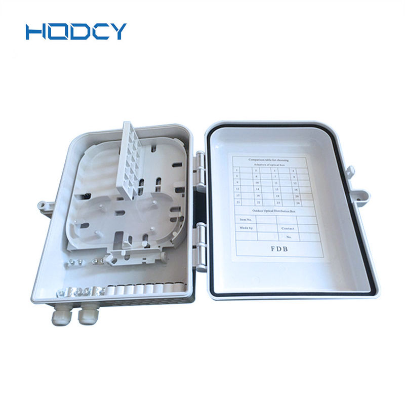 1*16 Fiber Network Distribution Box , 24 Core CTO FTTH Fiber Optic Termination Box