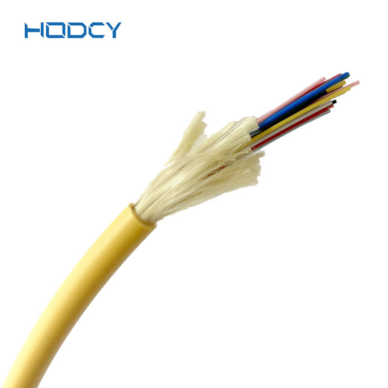 OS2 SingleMode Indoor Fiber Optic Cable GJFJV 1-12cores Loose Tube Structure