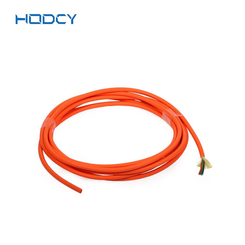 OM2 Multimode Indoor Fiber Optic Cable GJFJV Tight Buffered With LSZH PVC Jacket