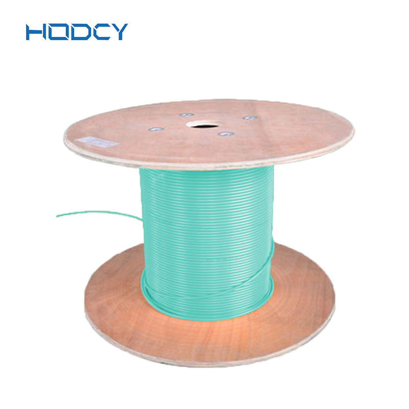 0.9mm Indoor Fiber Optic Cable / OM4 OM3 Multimode Fiber Cable Aqua Color