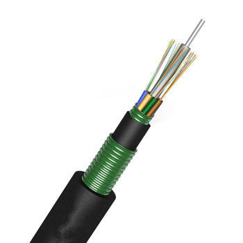 Armored Underground Outdoor Fiber Optic Cable Double PE Double Steel Tape Anti Rodent