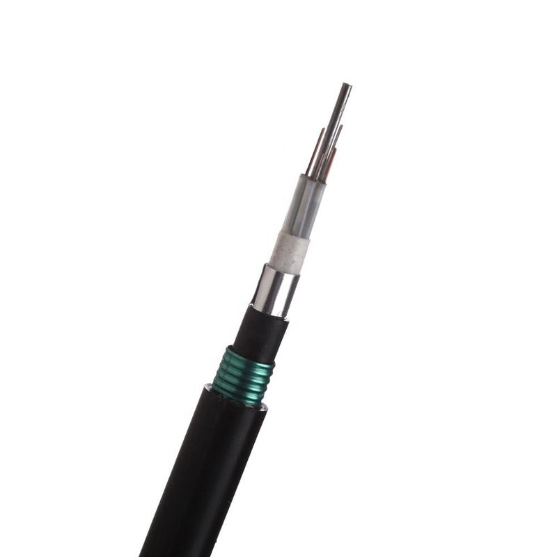 Armored Underground Outdoor Fiber Optic Cable Double PE Double Steel Tape Anti Rodent