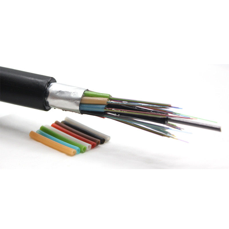 Armored Single Mode Outdoor Fiber Optic Cable GYTA 2-288 Core G652D 250μm