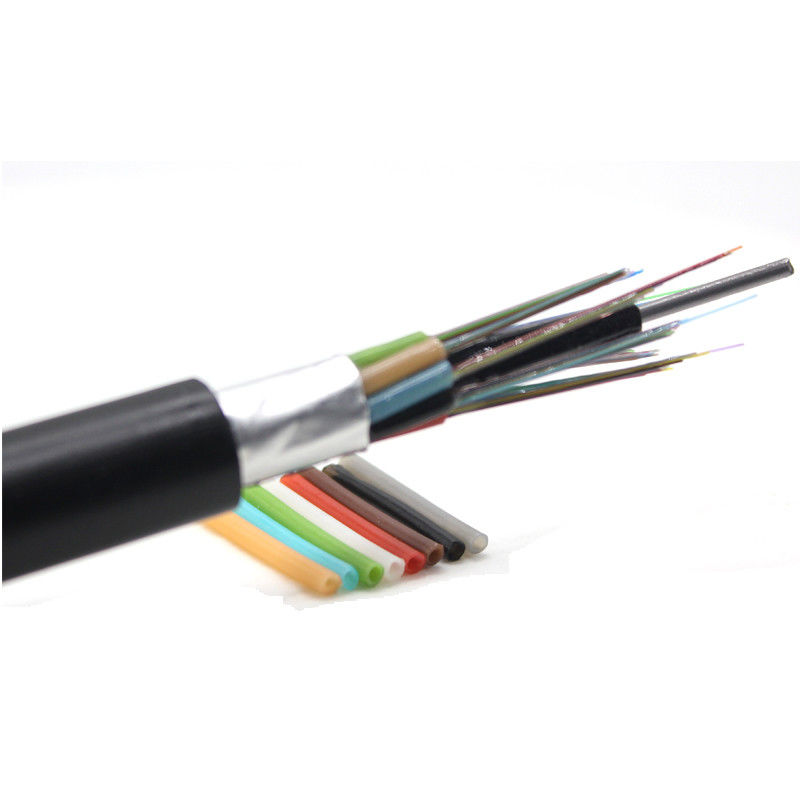 GYTA 12 Core Single Mode Armoured Fiber Optic Cable With PE Jacket