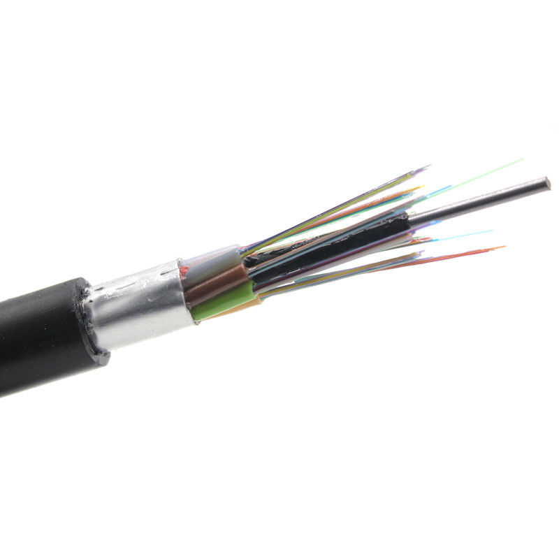 GYTA 12 Core Single Mode Armoured Fiber Optic Cable With PE Jacket