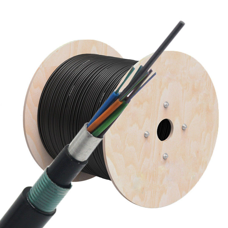 GYTS53 Outdoor Fiber Optic Cable Double Jacket Direct Buried Al Tape Steel Armoured