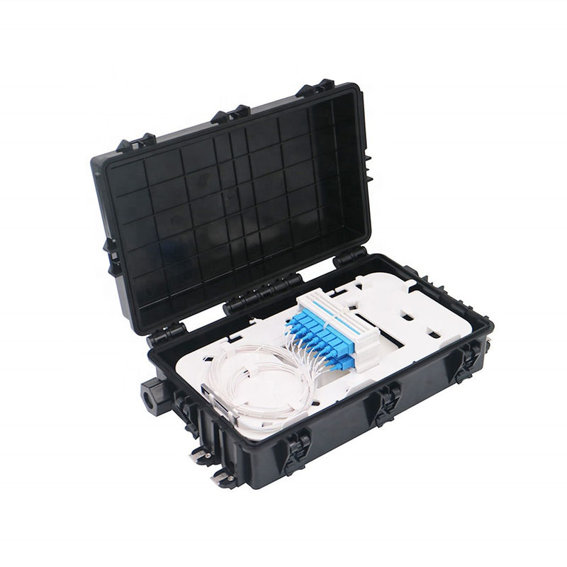 ODF 12 Port Fiber Termination Box , PLC Splitter Box Wall Mout / Polt Mount