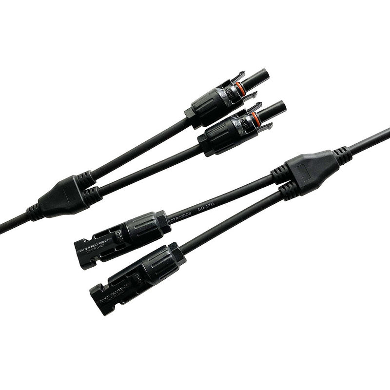 4 In 1 MC4Y Solar PV Connector 30A Electric Wire Connector 1pin
