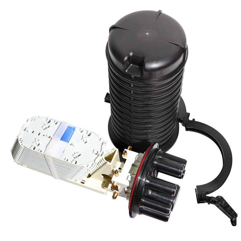 144 Cores Aerial Fiber Splice Enclosure Junction Box Heat Shrinkable Type 507*200mm