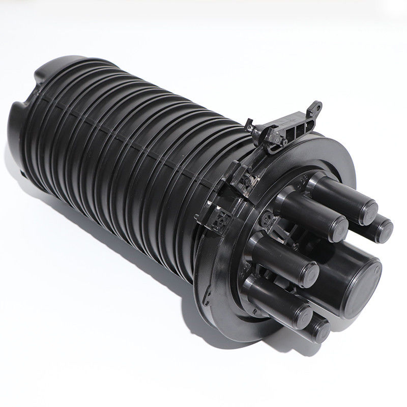 144 Cores Aerial Fiber Splice Enclosure Junction Box Heat Shrinkable Type 507*200mm