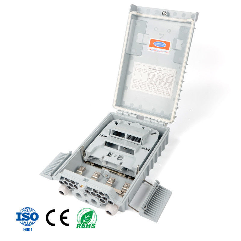 16 Core FTTH Fiber Access Terminal Box Caixa Caja Outdoor Wall With CTO Inline Drop Cable