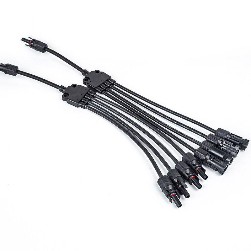MC4 Y Solar Branch Connector 1 To 4 IP68 For Power Generation
