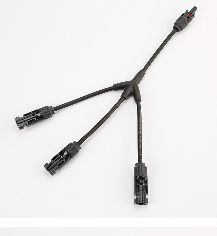 IP68 Adaptor Cable Connector 2 Branch MC4 Y Type 3 Way Solar Panel Wire Cable