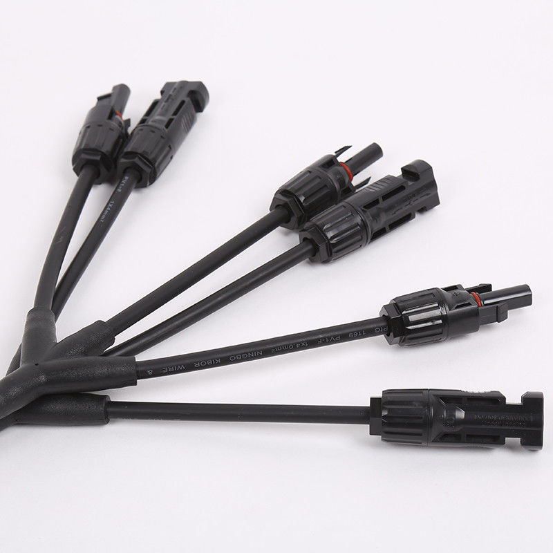 IP68 Adaptor Cable Connector 2 Branch MC4 Y Type 3 Way Solar Panel Wire Cable