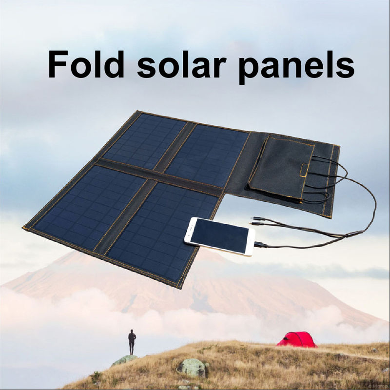 Camping 28W 24W Small Portable Waterproof Folding Solar Panel 5V Outdoor Charging