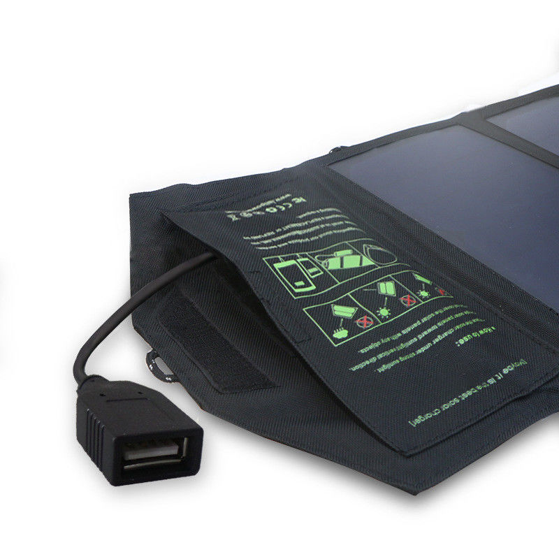 Outdoor Folding Solar PV Panel Mobile Phone Charger Portable 5V 10W 300g