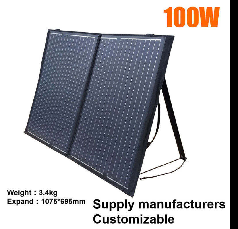 Waterproof Solar PV Panel Charger Dual 100w 5V 2.1A USB Portable 2 Folding