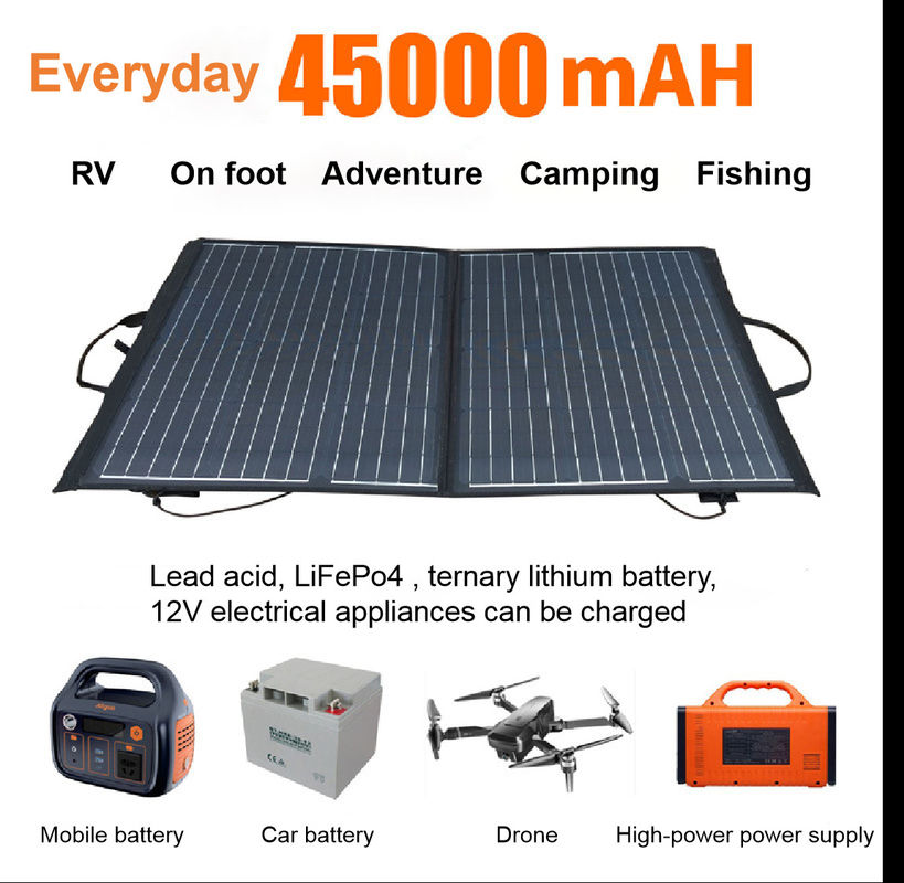 Waterproof Solar PV Panel Charger Dual 100w 5V 2.1A USB Portable 2 Folding
