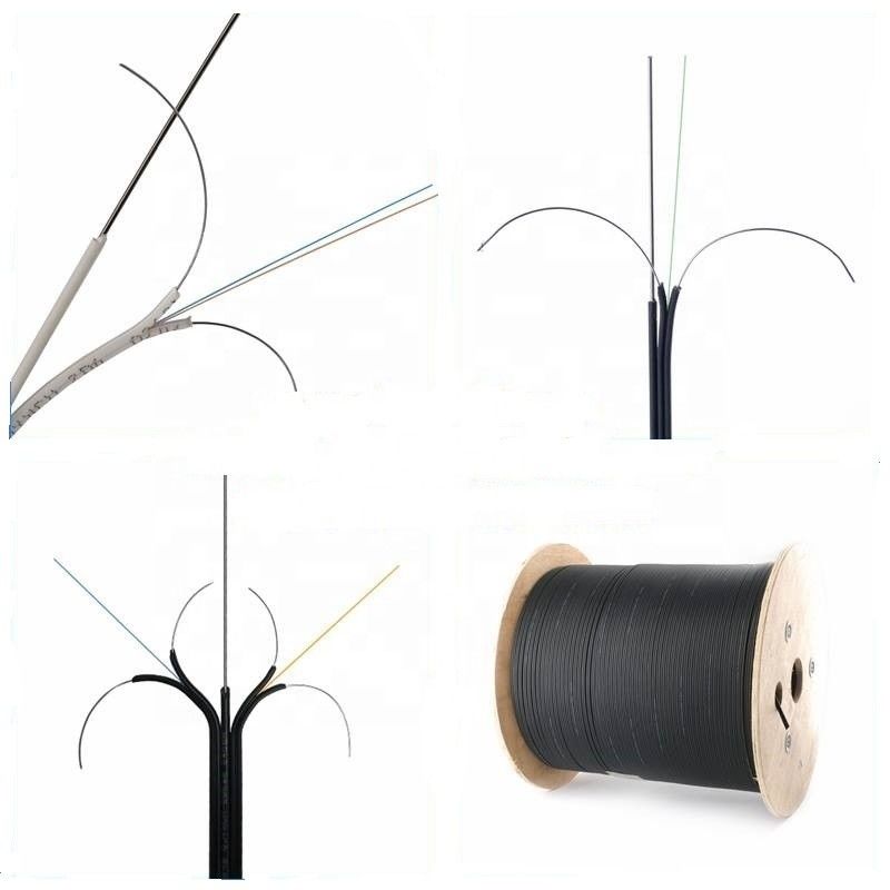 GJYXFCH G657A SM Fiber Optic Cable 1 Core FRP Strength Member 1200N
