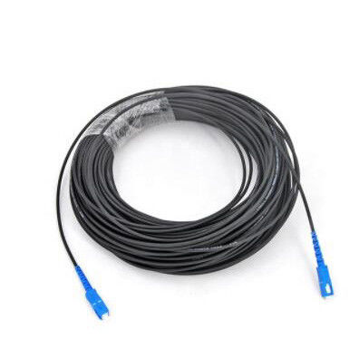 SC UPC FTTH Drop Fiber Optic Cable Patch Cord Self Supporting G657A2