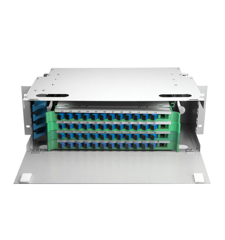 144 12 96 24 Core SC ODF Fiber Distribution Panel  IP55 48 Port