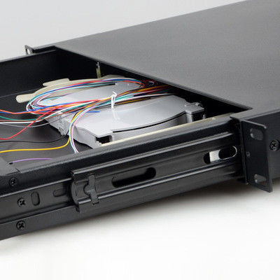 12-24 Core Fiber Optic Patch Panel SC FC ST LC Rack Mount Fiber Termination Box