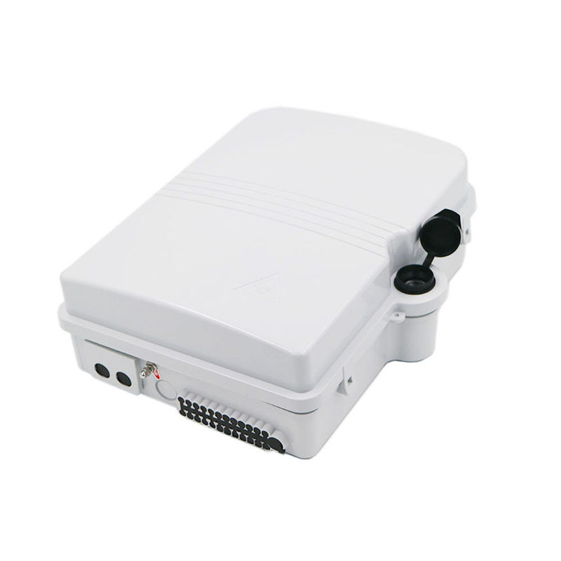 12 Core 1:8 PLC Optical Fiber Splitter Box Outdoor Waterproof For CATV Networks