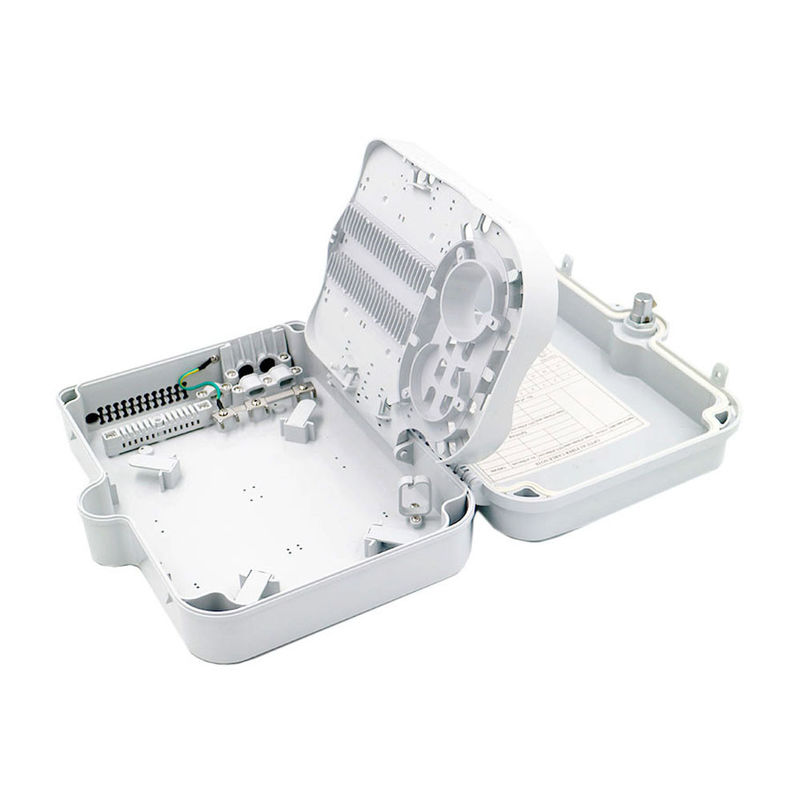 12 Core 1:8 PLC Optical Fiber Splitter Box Outdoor Waterproof For CATV Networks