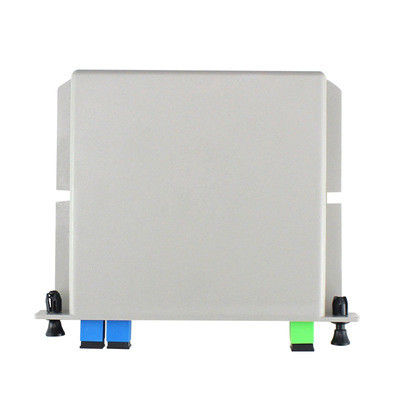 SC UPC Fiber Optic PLC Splitter DIN 1X2 PLC For FTTX / FTTH Network