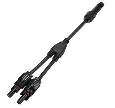 Male Female Solar PV Connector / IP67 MC4 2 To 1 Connector UL Approved