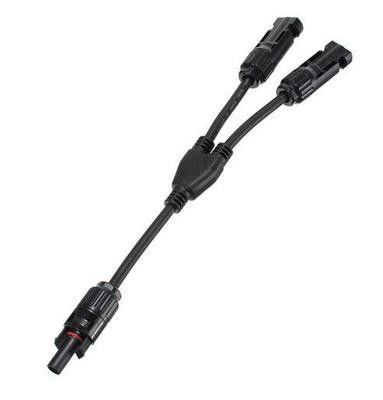Male Female Solar PV Connector / IP67 MC4 2 To 1 Connector UL Approved