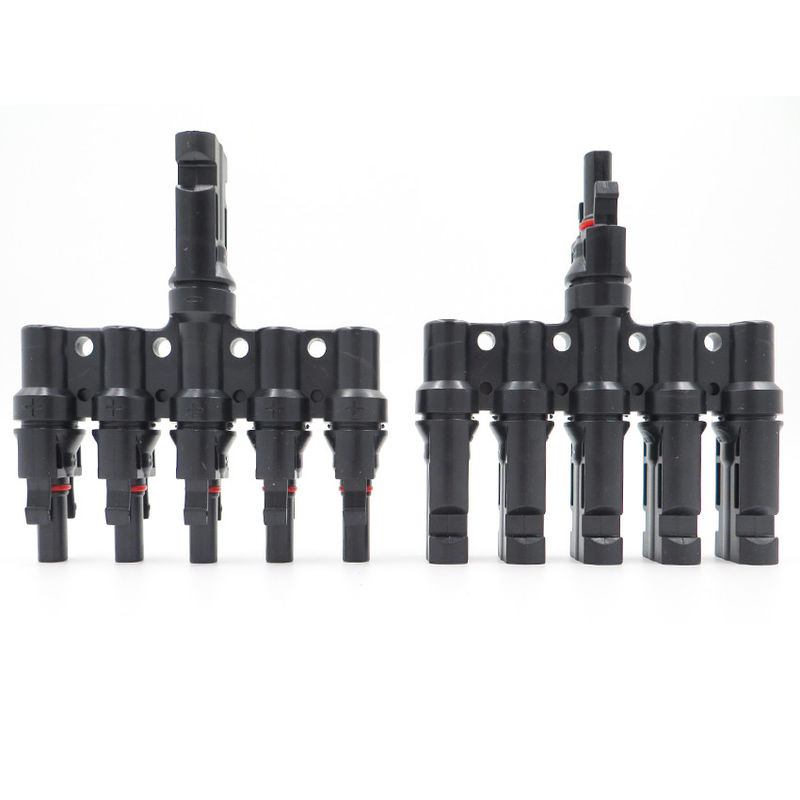 Male And Female Cable Connector 30A 1000V MC4 T Branch Solar Panel Connector