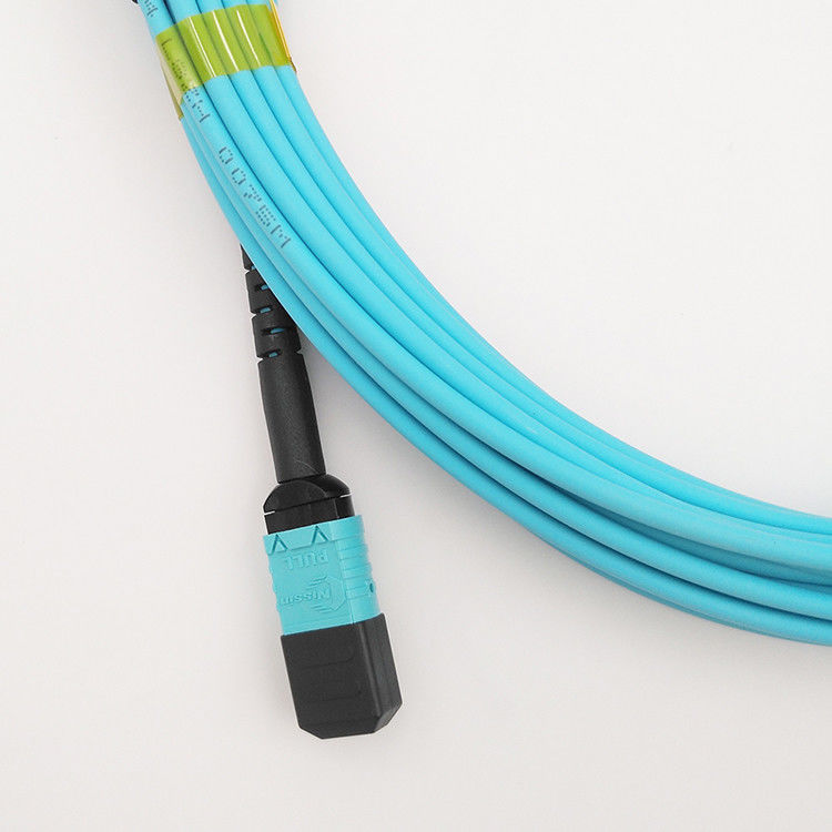 Hochiry MPO / MTP Trunk Cable 12 Fibers Type B Multimode OM4 Fiber Patch Cord