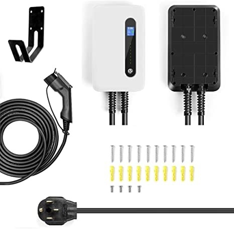 240V 9.6kW 40 Amp Level 2 Portable EV Charger Station With Plug