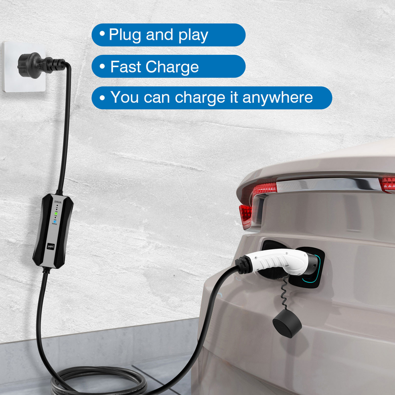16A Type 2 Portable Electric Car Charger  CCS Combo 2 Fast Charger