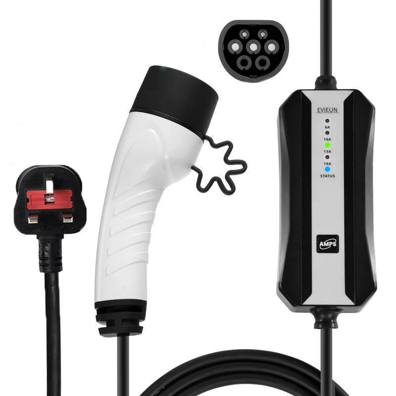 Portable Electric Car Charger 16A/32A Type 2 (IEC 62196-2) Fast Portable Charger for Home