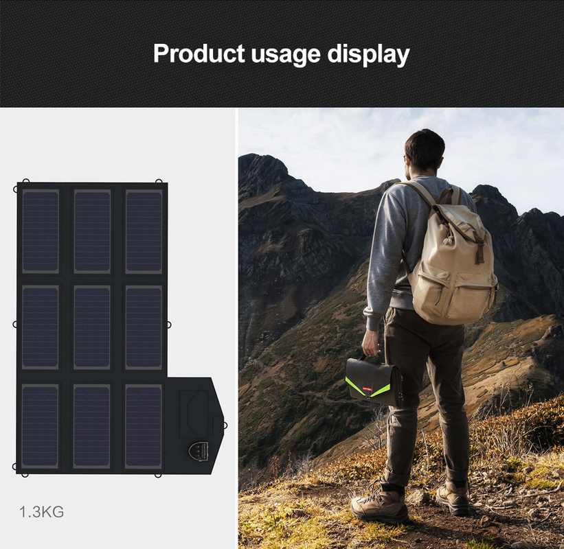 70W Solar Energy System Foldable Solar Panel Charger 5V USB Parallel Port Compatible Notebook