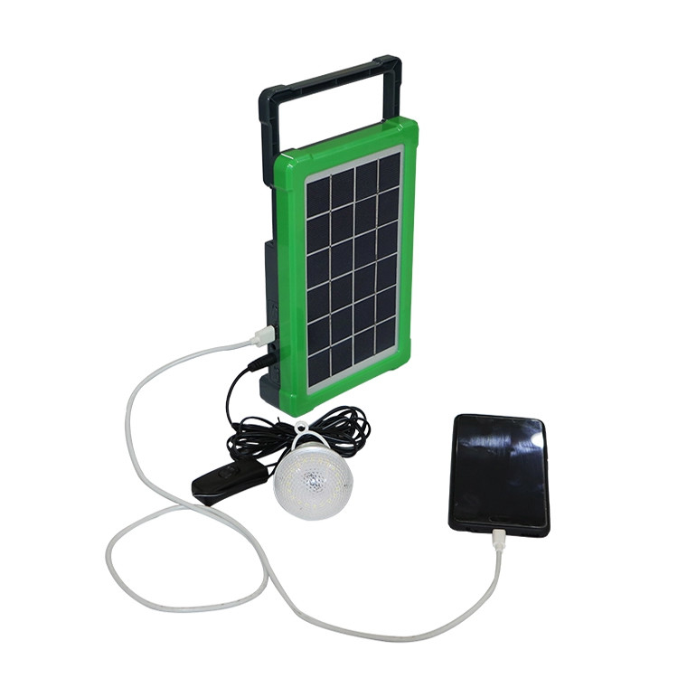 Flashlight Portable Solar Powered Generator Kit Panel For Home Emergency Backup 